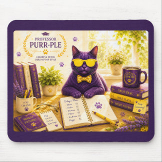 Professor Purr-Ple™ マウスパッド