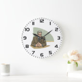 Professor Scholar Male Educator Teacher ラージ壁時計 (ホーム)