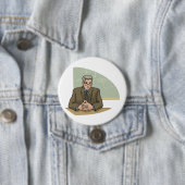 Professor Scholar Male Educator Teacher 缶バッジ (インサイチュ)