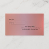 Proffesional Elegant Lotus Referral Card 紹介カード (裏面)