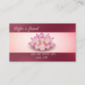 Proffesional Elegant Lotus Referral Card 紹介カード (正面)