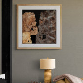 Profil de femme perplexe キャンバスプリント