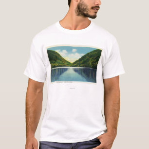 profile湖のFranconiaのノッチの州立公園の眺め Tシャツ