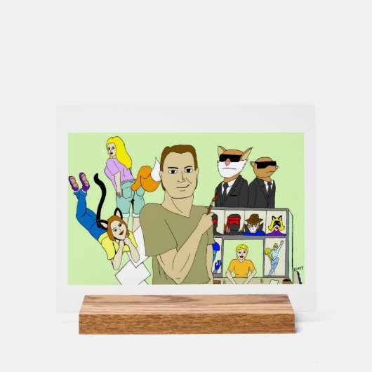 profile アクリルサイン (正面)