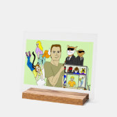 profile アクリルサイン (傾斜)