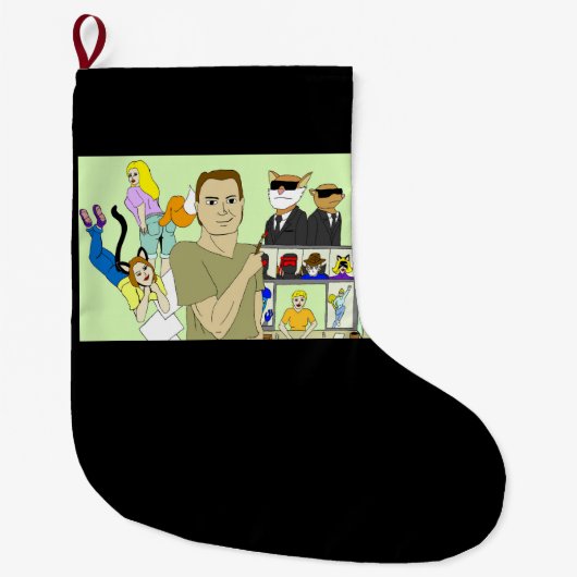 profile ラージクリスマスストッキング (正面)