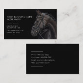 Profile of Horse Personalized Equine Horse 名刺 (正面/裏面)