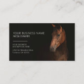 Profile of Horse Personalized Equine Horse 名刺 (正面)