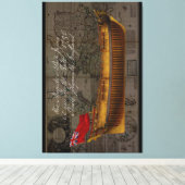 Profile Painting of Ship Jersey キャンバスプリント (インサイチュ (ウッドフロア))