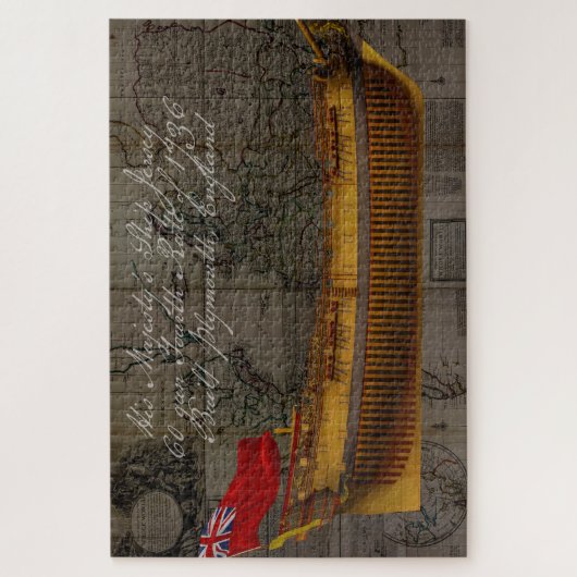 Profile Painting of Ship Jersey ジグソーパズル (縦)