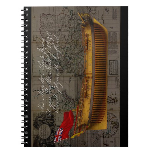 Profile Painting of Ship Jersey ノートブック (正面)