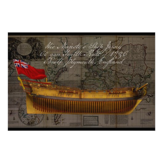 Profile Painting of Ship Jersey フォトプリント (正面)