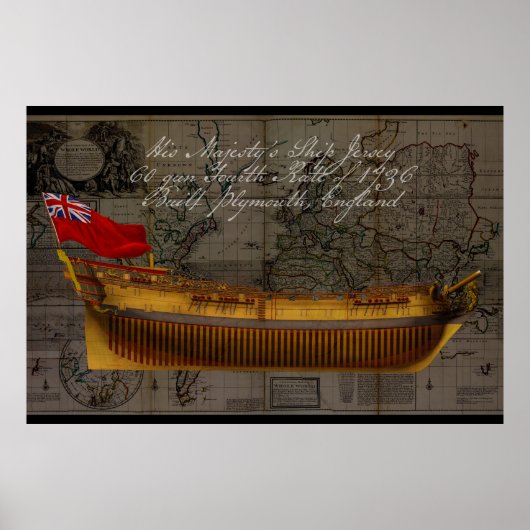 Profile Painting of Ship Jersey ポスター (正面)