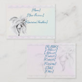 profilecard_chubby_horizontal白馬の頭部… 名刺 (正面/裏面)