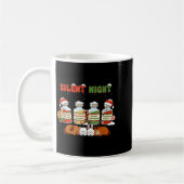 Profol Silent Night Funny Vet Tech Christmas  コーヒーマグカップ (左)