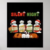 Profol Silent Night Funny Vet Tech Christmas  ポスター (正面)