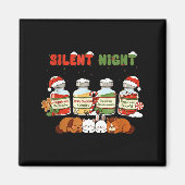 Profol Silent Night Funny Vet Tech Christmas  マグネット (正面)