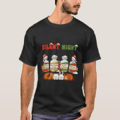 Profol Silent Night Funny Vet Tech Christmas Tシャツ (正面)