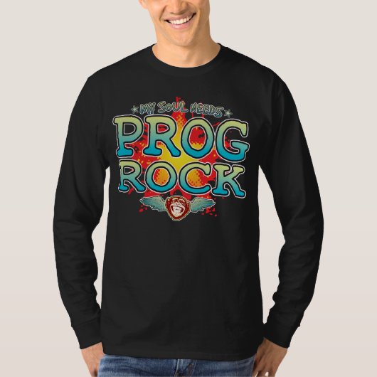 Prog Rock Soul長袖Tシャツ Tシャツ (正面)