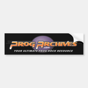Progarchives.comの公式のバンパーステッカー(黒) バンパーステッカー