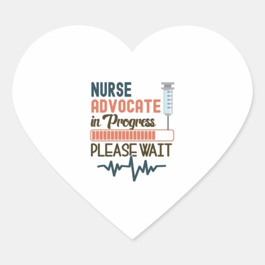 ProgrでKony Nurse Advocate Gift Nurse Advocate ハートシール (正面)