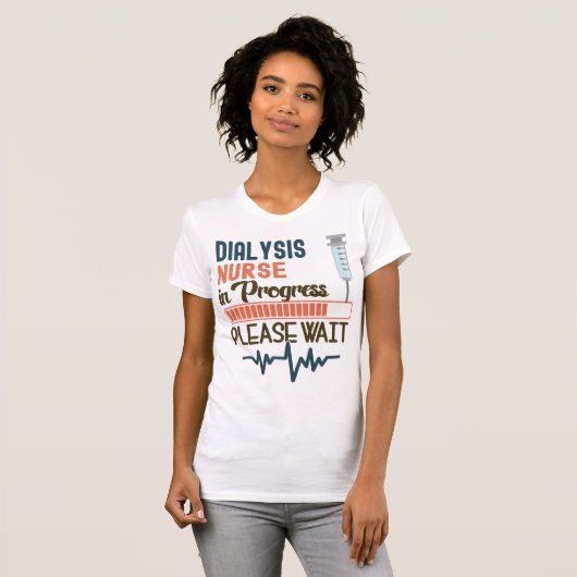 Progrにおけるおもしろい透析ナースギフト透析ナース Tシャツ (正面フル)