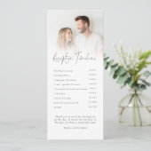 Program and Menu 2 Photo Overlay Wedding メニュー (スタンド正面)