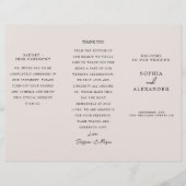 Program Minimalist Timeline for a Modern Wedding. チラシ (正面)