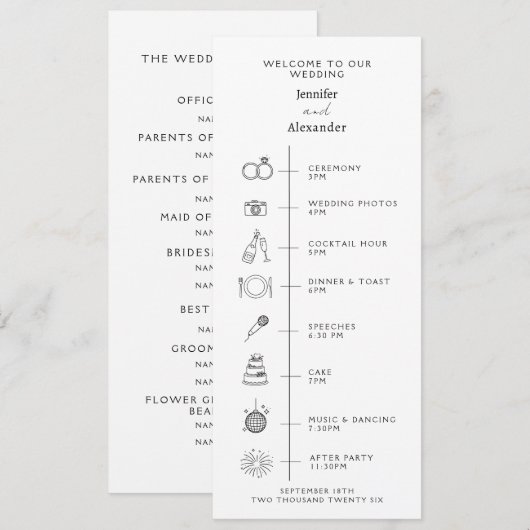 Program Modern Wedding. プログラム (正面/裏面)