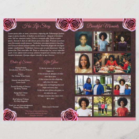 Programa Celebración de la Vida Rose Gold / Cafe (裏面)