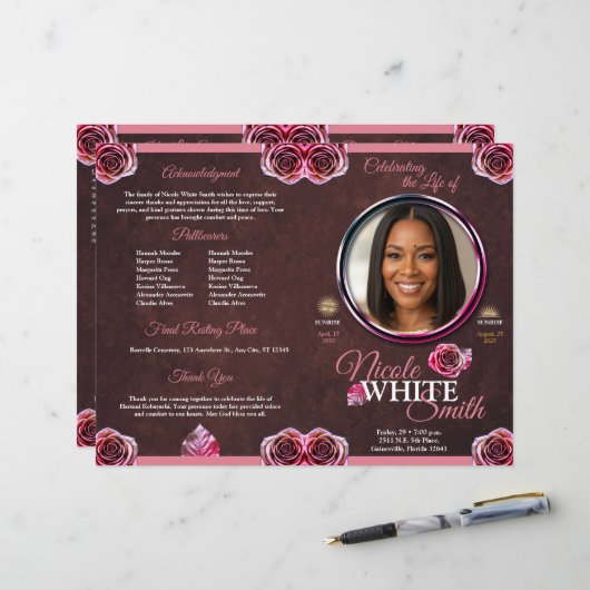 Programa Celebración de la Vida Rose Gold / Cafe (正面/裏面インサイチュ)