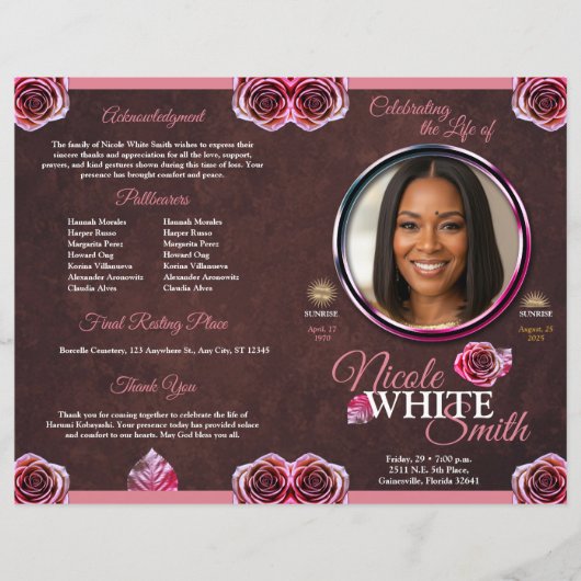 Programa Celebración de la Vida Rose Gold / Cafe (正面)