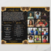 Programa de Celebración de la Vida de Oro y Negro (裏面)