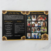 Programa Funerario Premiun 4 paginas Oro y Negro カード (内部)