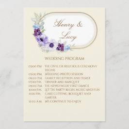 Programa planoLilac and Violet Floral Cream Garden プログラム