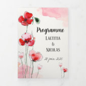 Programme "Coquelicots" 三つ折りプログラム (カバー)