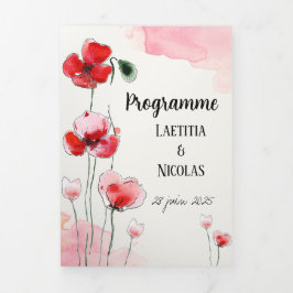 Programme "Coquelicots" 三つ折りプログラム