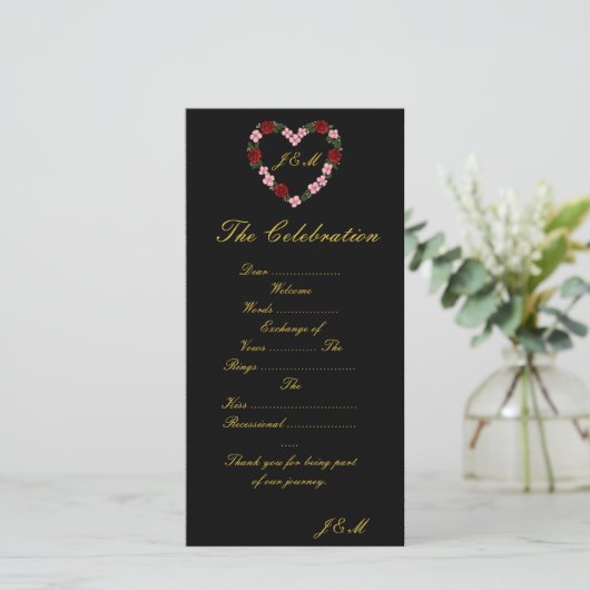 Programme de mariage rose et noir (スタンド正面)