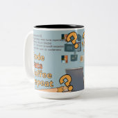 Programmer Cat Humour Code, Cats, Coffee – Repeat ツートーンマグカップ (正面左)