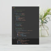Programmer Developer Themed Wedding Invitation 招待状 (スタンド正面)