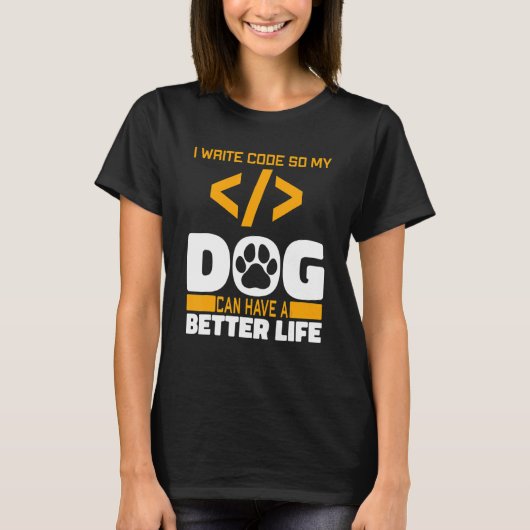 Programmer Dog Software Engineer - Coding Programm Tシャツ (正面)
