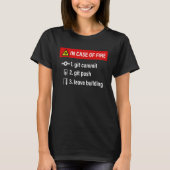Programmer Joke Web Software Developer Git Commit  Tシャツ (正面)