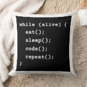 Programmer Life Cycle Loop (while loop) クッション (ブランケット)