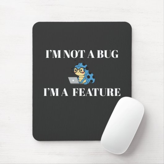 Programmer Mouse Pad – Not a Bug, Just a Feature マウスパッド (マウス)