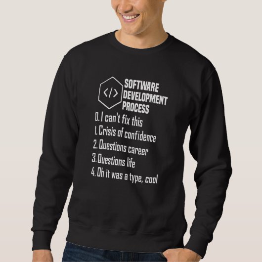 Programmer Software Developer Computer Engineer Ne スウェットシャツ (正面)
