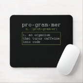 Programmierer liebt Kaffee Erklärung マウスパッド (マウス)