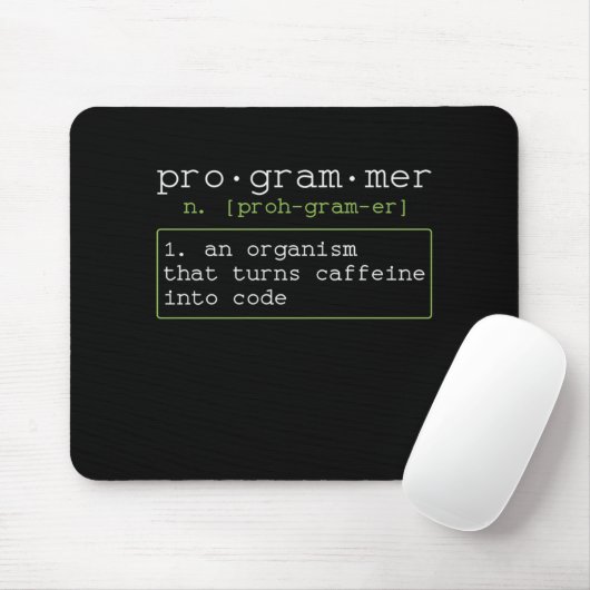 Programmierer liebt Kaffee Erklärung マウスパッド (マウス)
