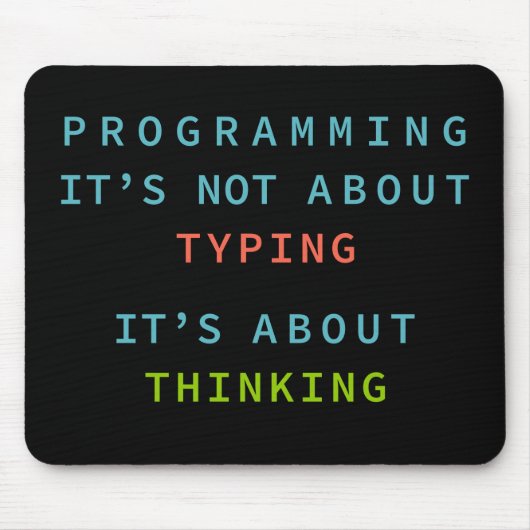 Programming Mindset Quote for Coders & Developers マウスパッド (正面)