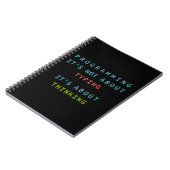 “Programming Quote Notebook for Coders & Developer ノートブック (左側)