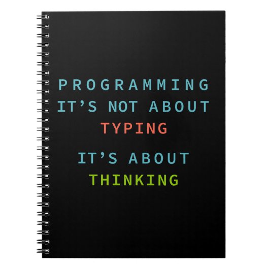 “Programming Quote Notebook for Coders & Developer ノートブック (正面)